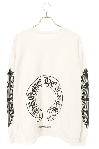 Chrome Hearts Sweatshirt Plvr Back Horse Shoe Sleeve Floral Print XL — view 2