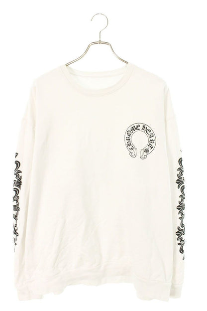 Chrome Hearts Sweatshirt Plvr Back Horse Shoe Sleeve Floral Print XL
