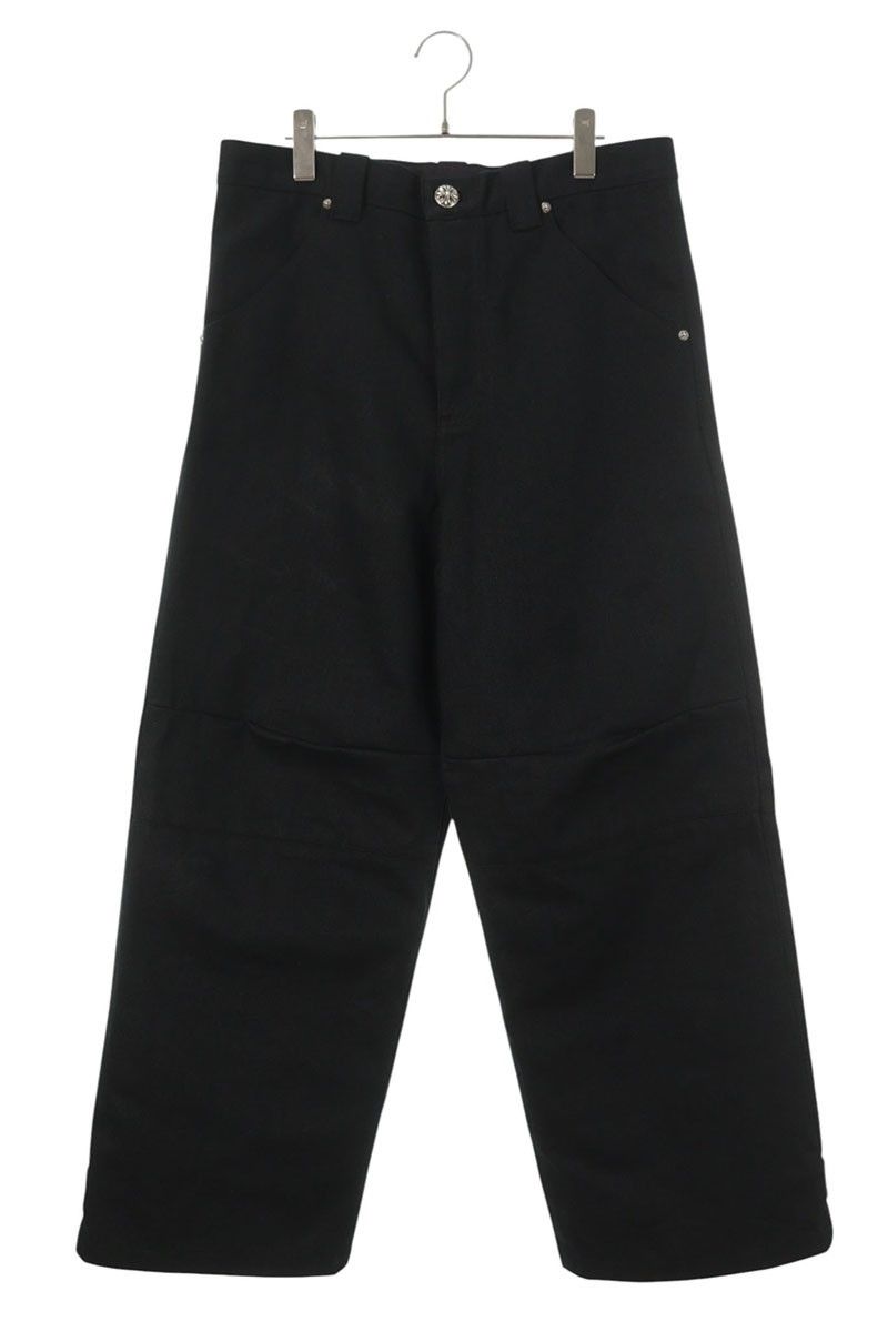 Chrome Hearts Street Sweeper Wide Denim Pants with Hem Straps