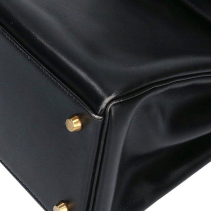 Hermes Kelly 35 Box Calf Leather Handbag 35 — view 5