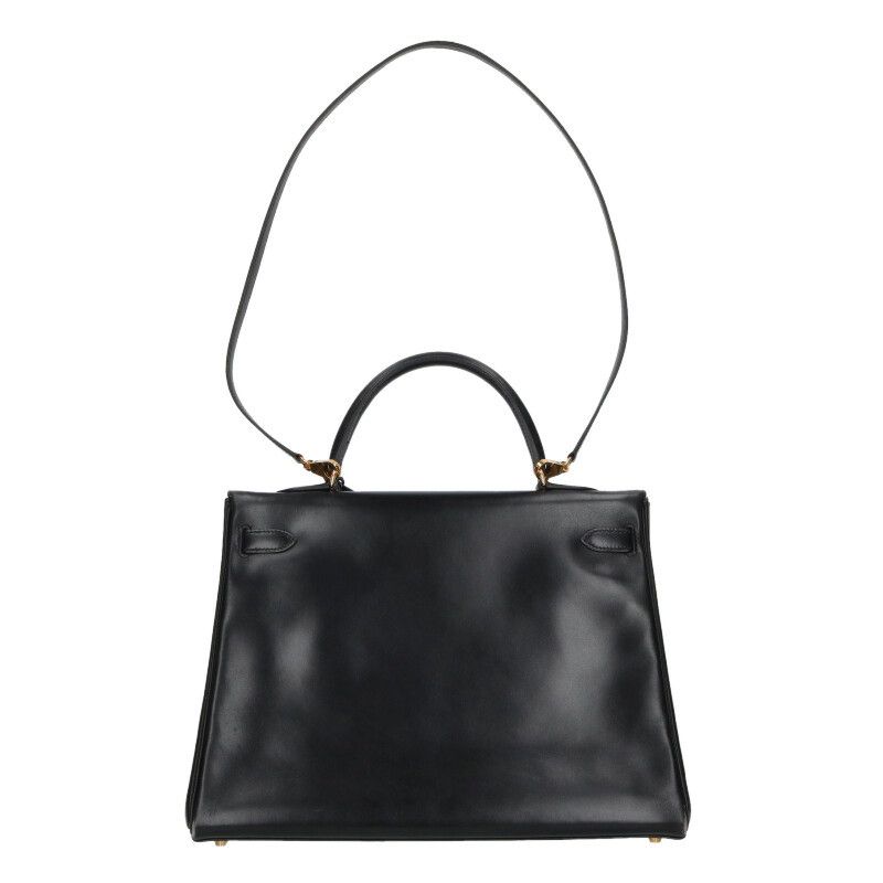 Hermes Kelly 35 Box Calf Leather Handbag 35 — view 2