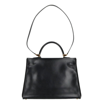 Hermes Kelly 35 Box Calf Leather Handbag 35 — view 2
