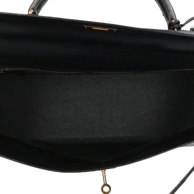 Hermes Kelly 35 Box Calf Leather Handbag 35 — view 3
