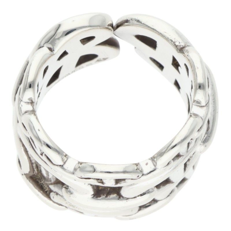Hermes Chaine D'ancre Enchainee GM Silver Ring — view 5