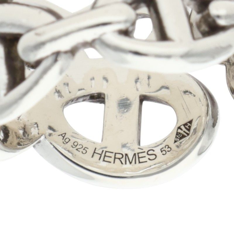 Hermes Chaine D'ancre Enchainee GM Silver Ring — view 3