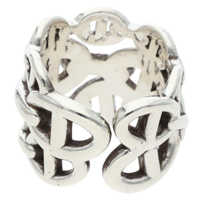 Hermes Chaine D'ancre Enchainee GM Silver Ring — view 2