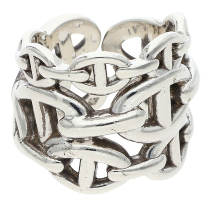 Hermes Chaine D'ancre Enchainee GM Silver Ring