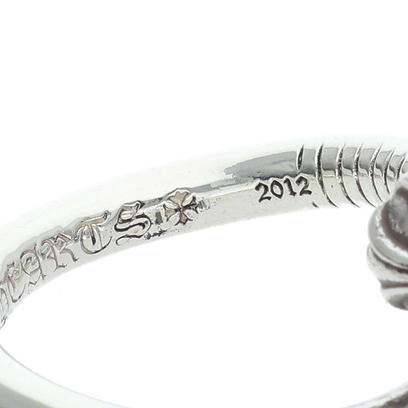 Chrome Hearts Nail Crsball Cross Ball Silver Ring — view 4
