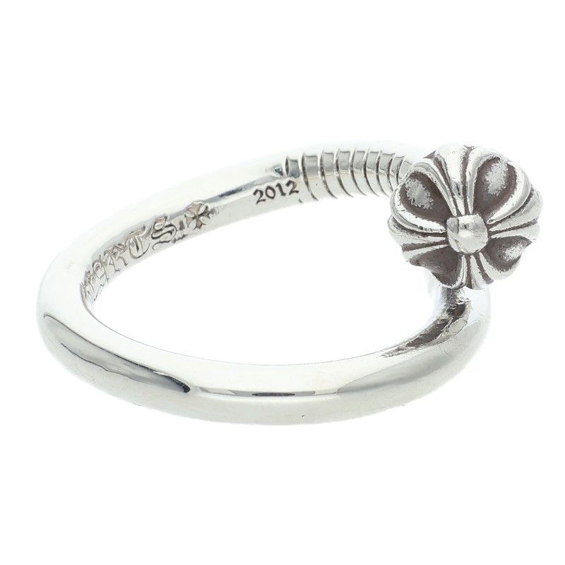 Chrome Hearts Nail Crsball Cross Ball Silver Ring — view 5