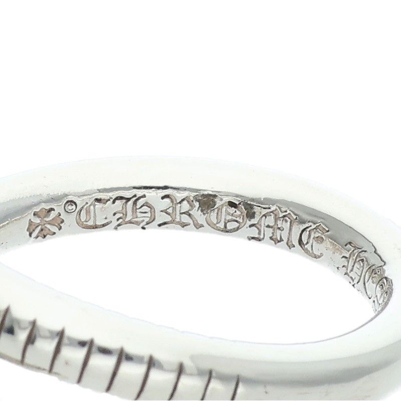 Chrome Hearts Nail Crsball Cross Ball Silver Ring — view 3
