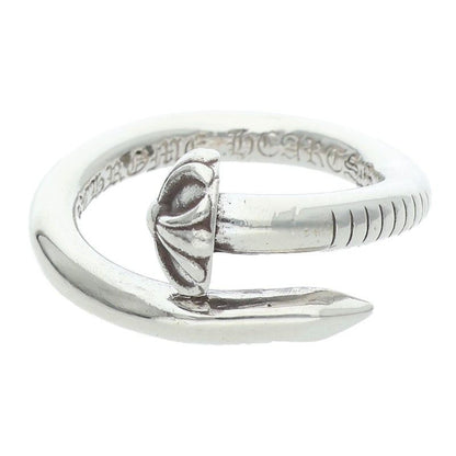 Chrome Hearts Nail Crsball Cross Ball Silver Ring