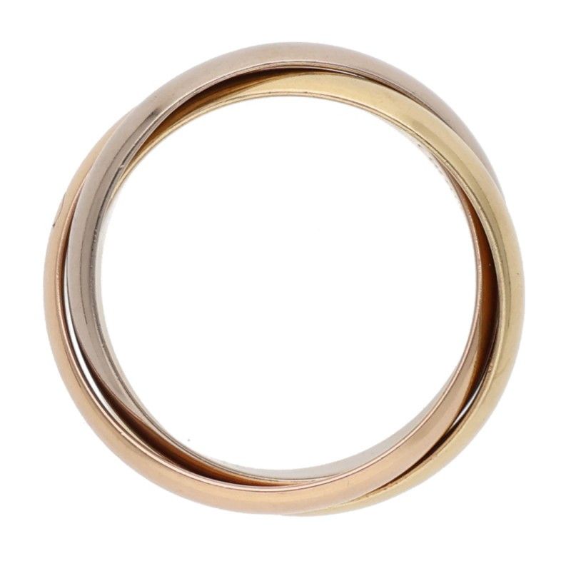 Cartier Trinity Classic 18k Yellow Gold PG WG Ring — view 4