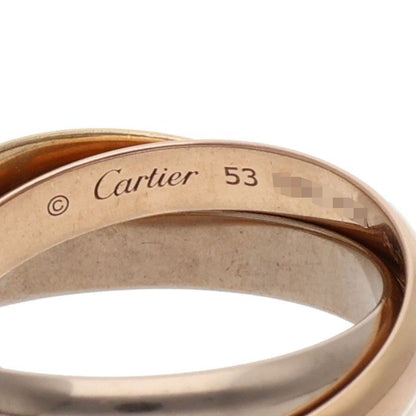 Cartier Trinity Classic 18k Yellow Gold PG WG Ring — view 3