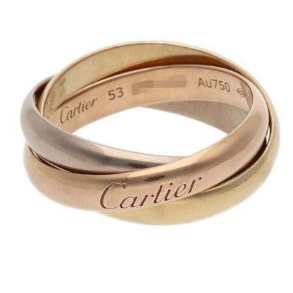 Cartier Trinity Classic 18k Yellow Gold PG WG Ring