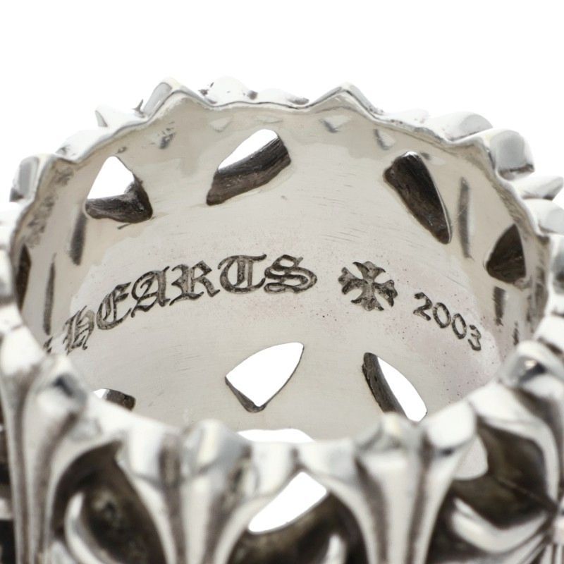 Chrome Hearts Cemetery Cross Silver Ring — view 4