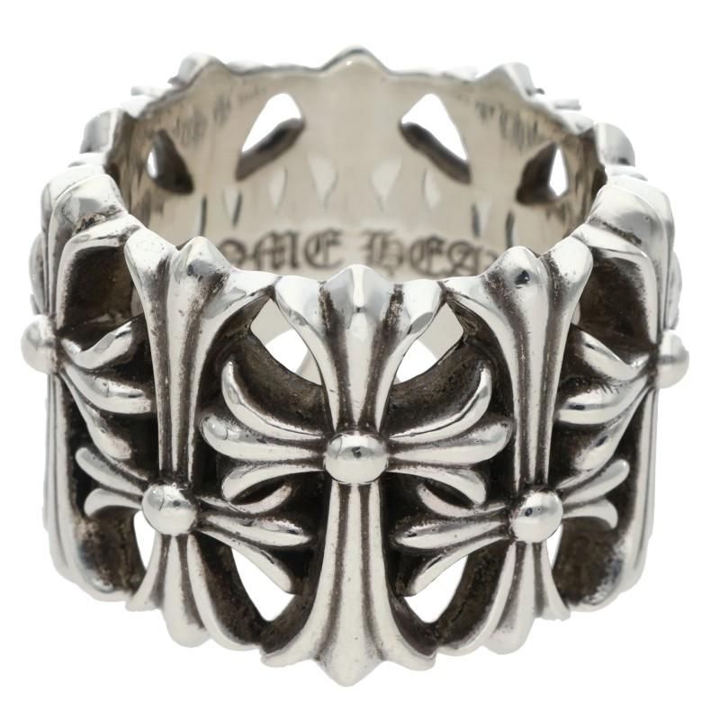 Chrome Hearts Cemetery Cross Silver Ring