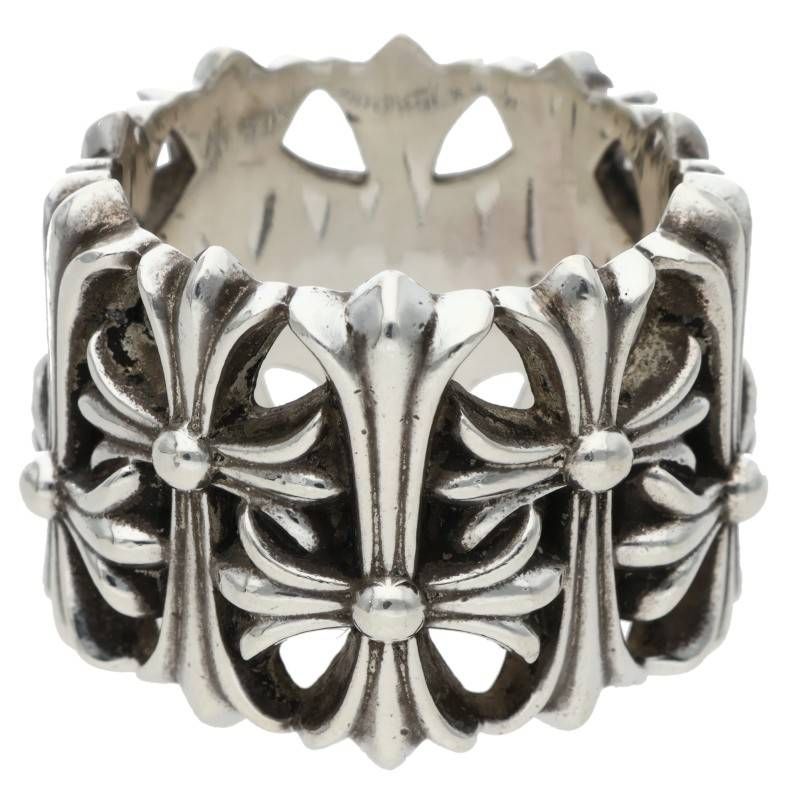 Chrome Hearts Cemetery Cross Silver Ring — view 2