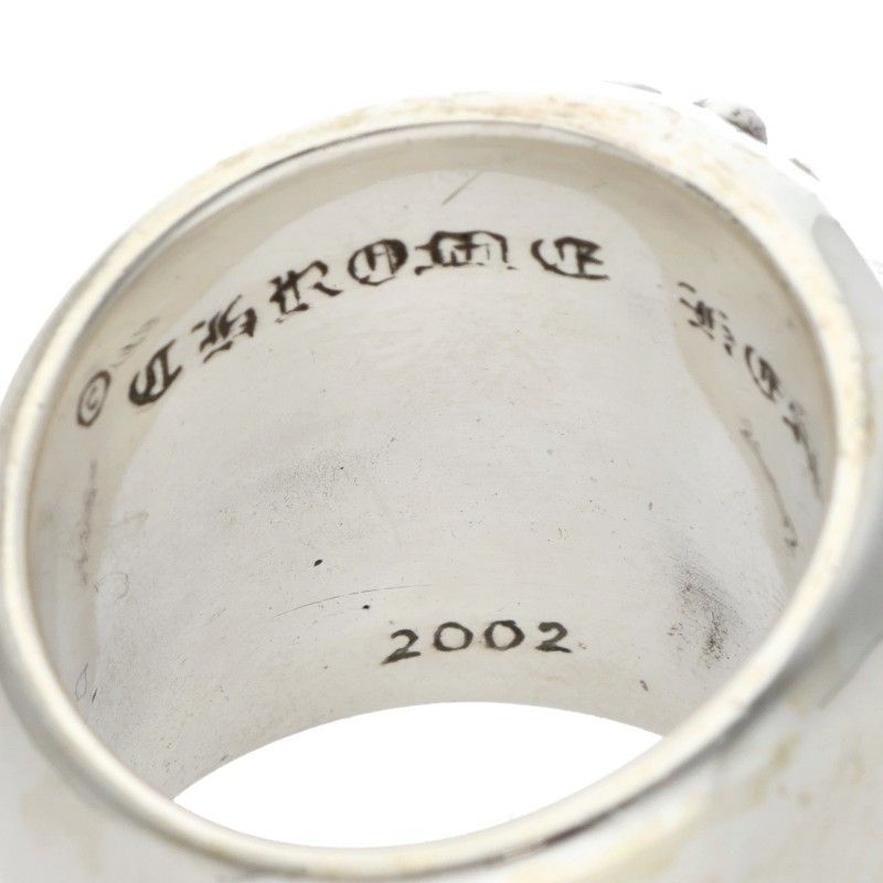Chrome Hearts Classic Oval Cross Silver Ring — view 3