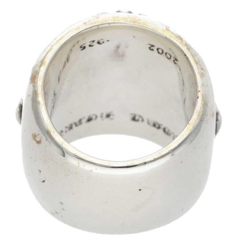 Chrome Hearts Classic Oval Cross Silver Ring — view 2
