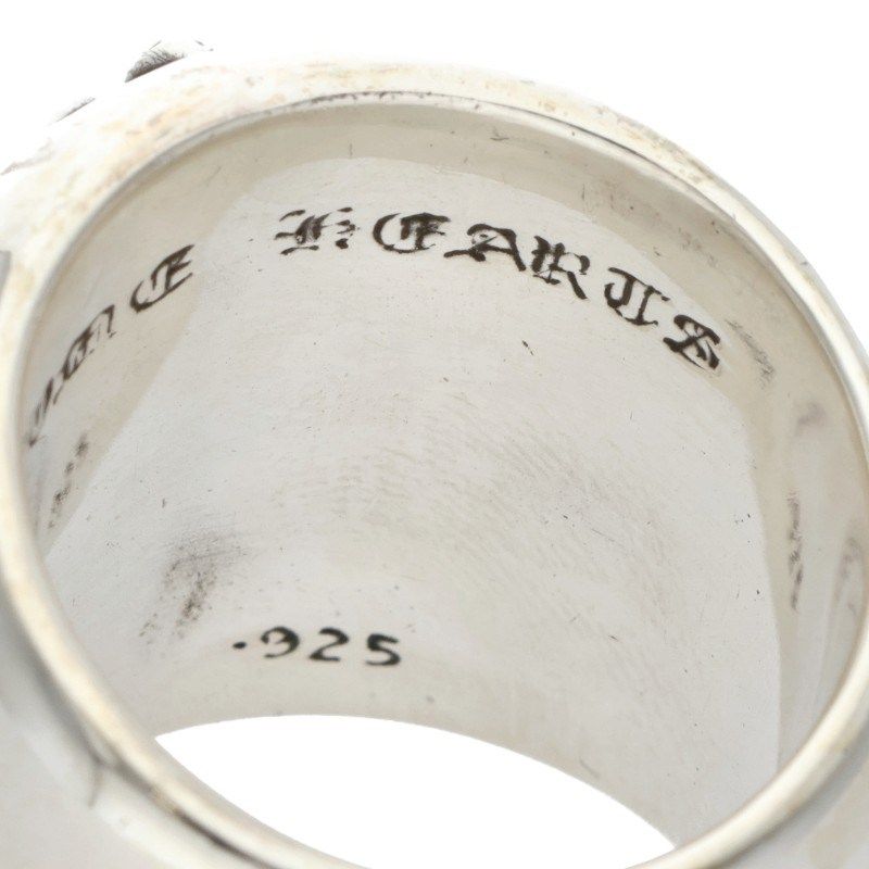 Chrome Hearts Classic Oval Cross Silver Ring — view 4