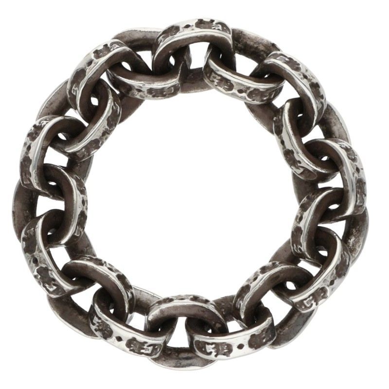 Chrome Hearts Paper Chain Ring Silver