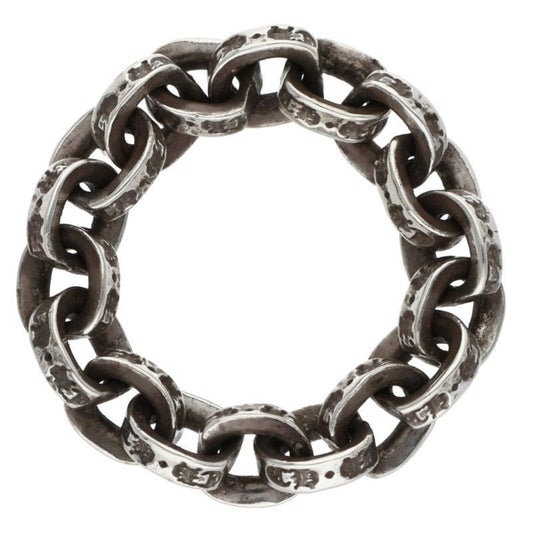 Chrome Hearts Paper Chain Ring Silver