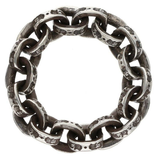 Chrome Hearts Paper Chain Ring Silver