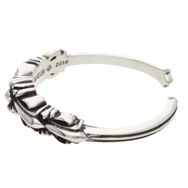 Chrome Hearts Baby Clsc Classic Double Floral Silver Ring — view 5