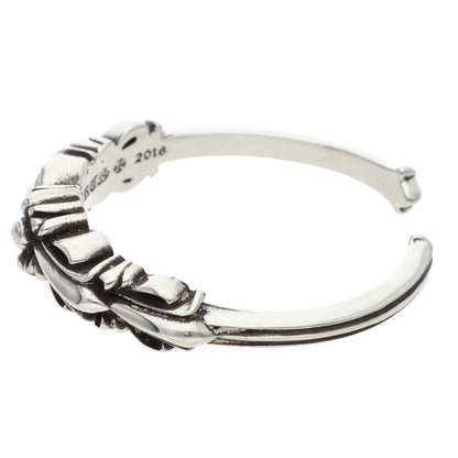 Chrome Hearts Baby Clsc Classic Double Floral Silver Ring — view 5