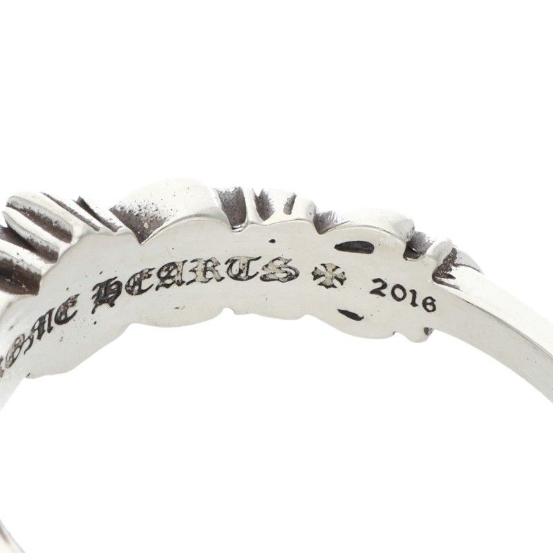 Chrome Hearts Baby Clsc Classic Double Floral Silver Ring — view 4