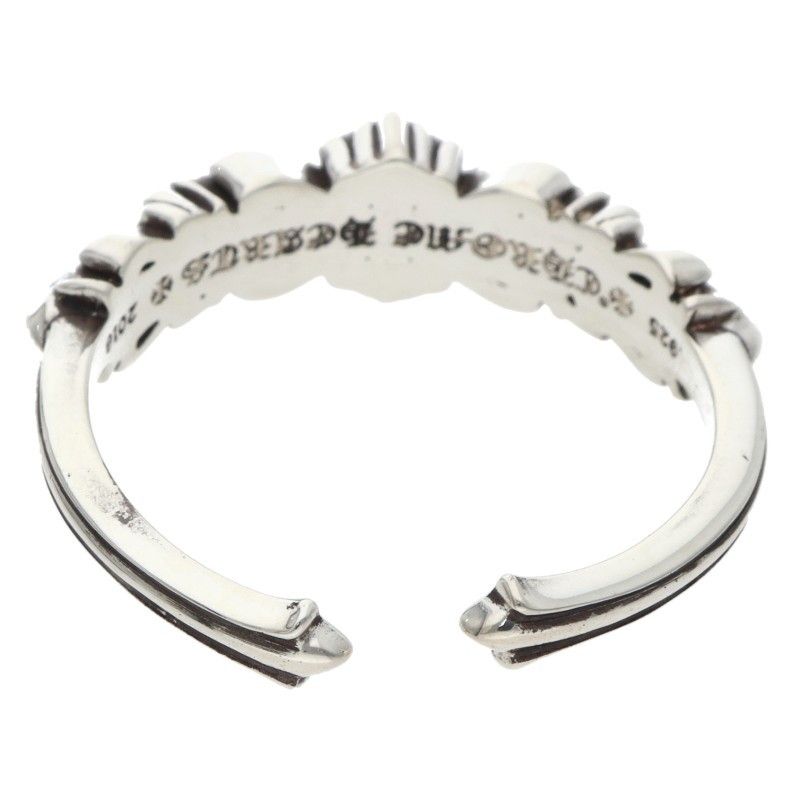 Chrome Hearts Baby Clsc Classic Double Floral Silver Ring — view 2