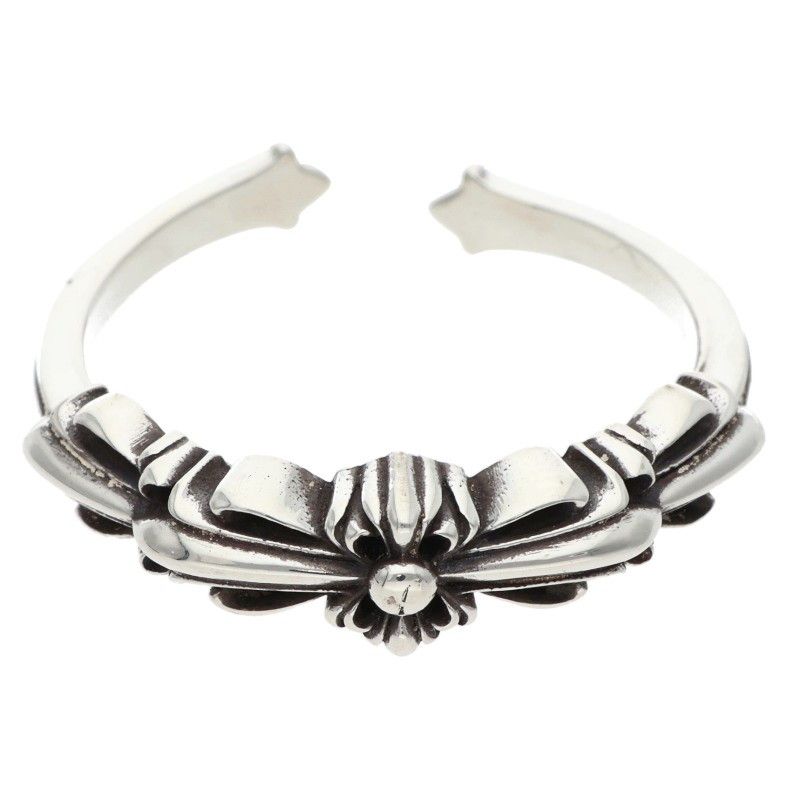Chrome Hearts Baby Clsc Classic Double Floral Silver Ring