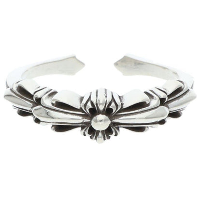 Chrome Hearts Baby Clsc Classic Double Floral Silver Ring