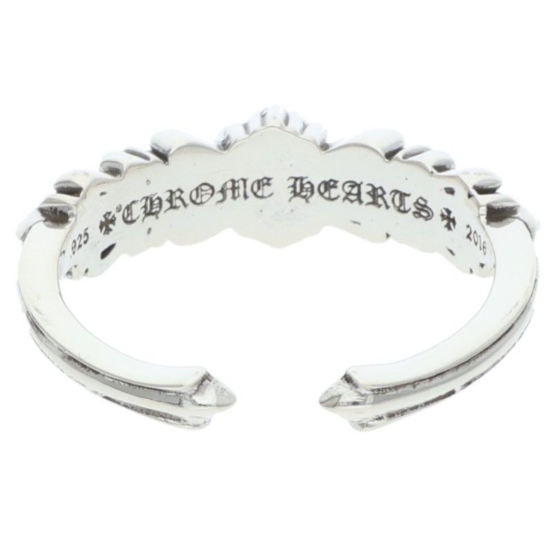 Chrome Hearts Baby Clsc Classic Double Floral Silver Ring — view 2