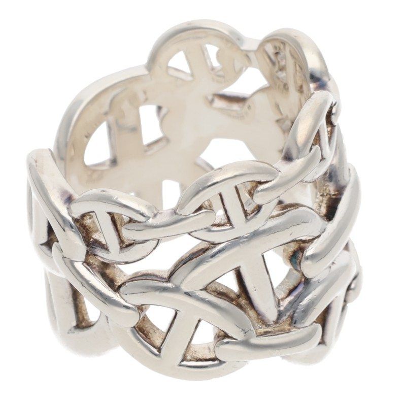 Hermes Chaine D'ancre Enchainee GM Silver Ring — view 3