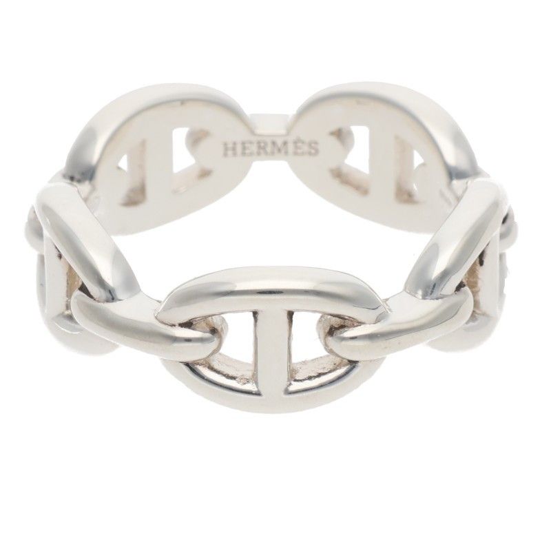 Hermes Chaine D'ancre Enchainee PM Silver Ring