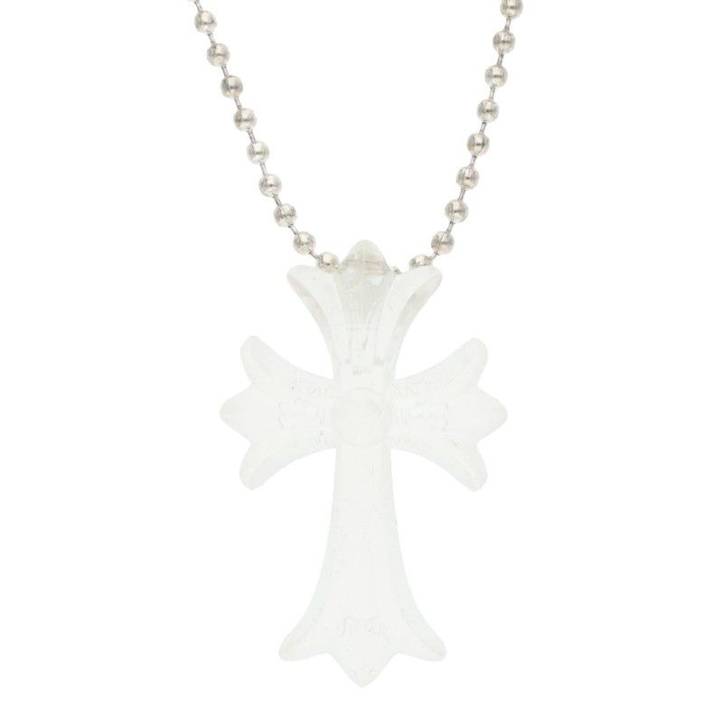 Chrome Hearts Rubber CH Crs Sml Small CH Cross Silicone Necklace
