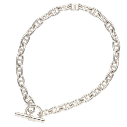 Hermes Chaine D'ancre Silver Choker Necklace GM — view 2
