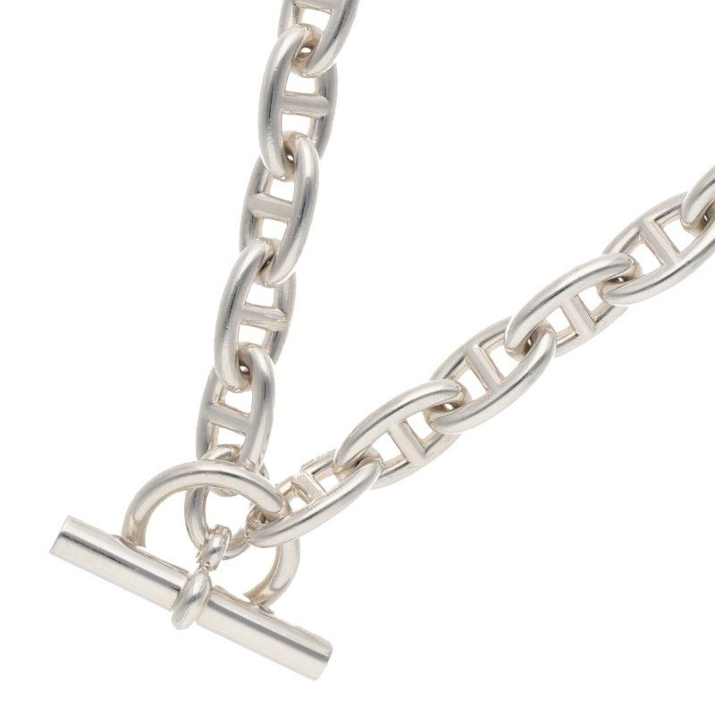 Hermes Chaine D'ancre Silver Choker Necklace GM