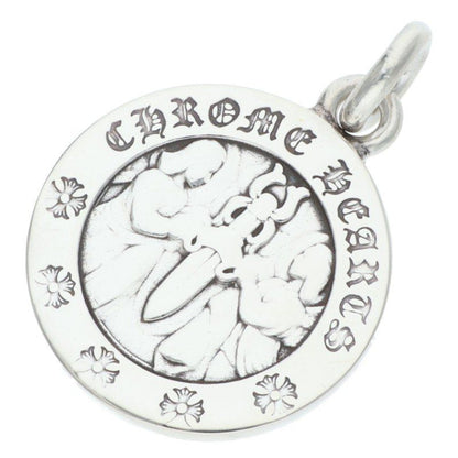 Chrome Hearts Chrm Angl Mdl Angel Medal Charm V2 Silver Pendant