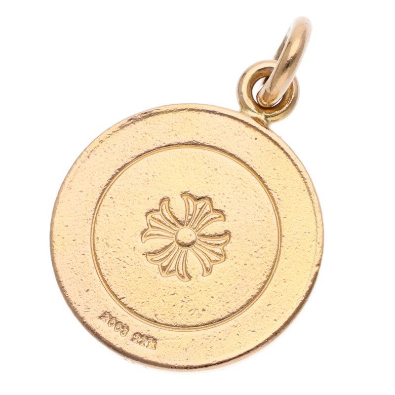 Chrome Hearts 22k Chrm Angl Mdl Angel Medal Charm Aftermarket Black Diamond — view 2