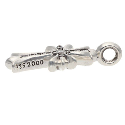 Chrome Hearts Tny Crsf P Dmnd Tiny Fat Cross Pave Diamond Pendant Silver — view 4