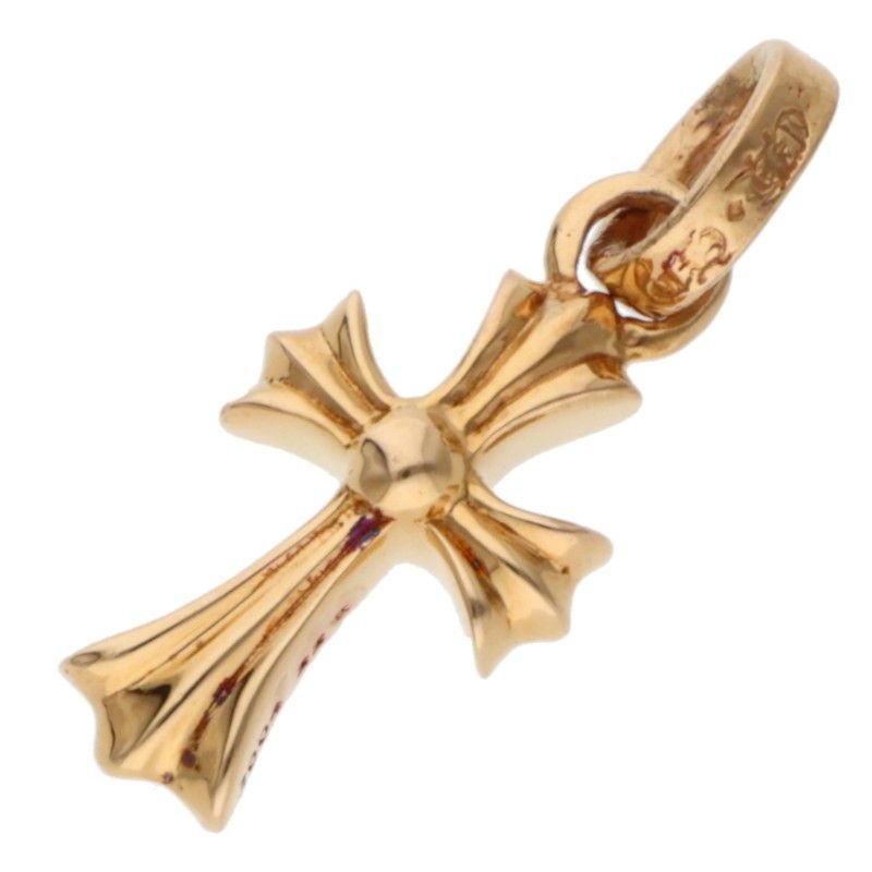 Chrome Hearts 22k Crs Baby Fat P Dmnd Fat Pave Diamond Charm Gold Pendant — view 2