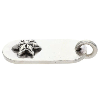 Chrome Hearts Raised Star Dogtag Dog Tag Charm Silver Pendant — view 4