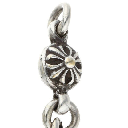 Chrome Hearts Tny CH Crs 1 Ball Tiny CH Cross Charm Vintage Silver Pendant — view 3