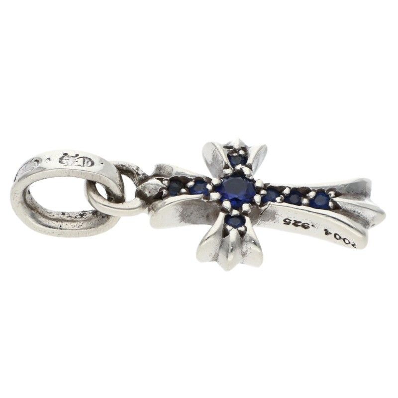 Chrome Hearts Crs Baby Fat P Sap Fat Pave Saffiano Charm Silver Pendant — view 4