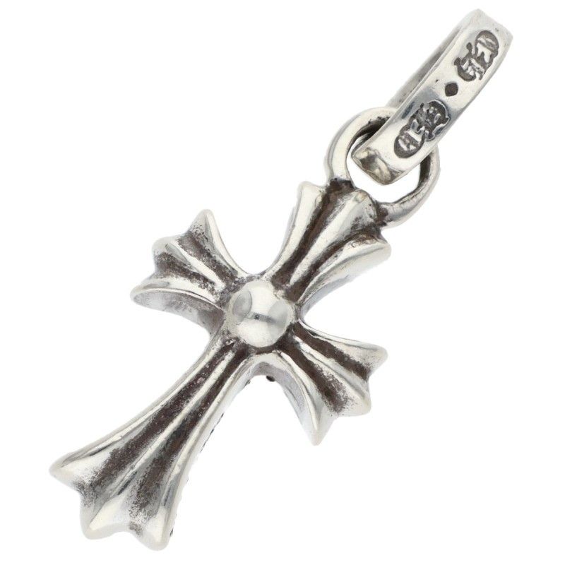 Chrome Hearts Crs Baby Fat P Sap Fat Pave Saffiano Charm Silver Pendant — view 2