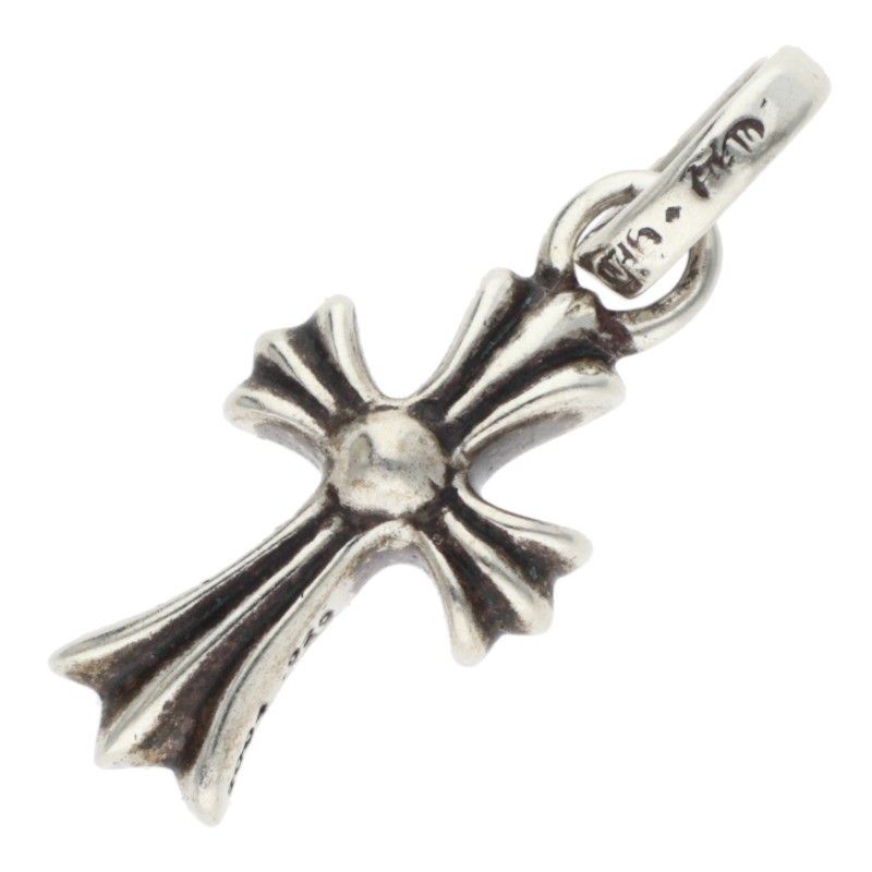 Chrome Hearts Crs Baby Fat P Dmnd Fat Pave Diamond Charm Silver Pendant — view 2