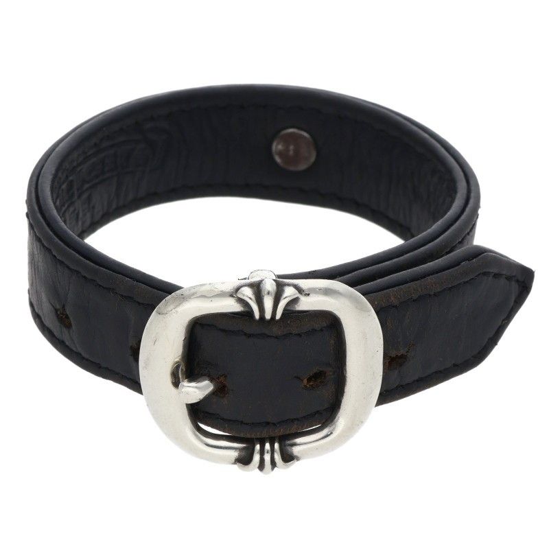Chrome Hearts Gunslinger Celtic Ball Leather Bracelet