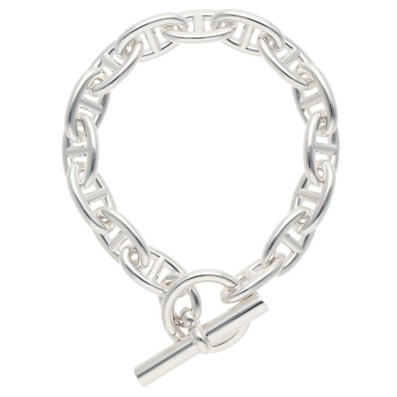 Hermes Chaine D'ancre GM Silver Bracelet